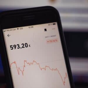 Photo Stock market graph