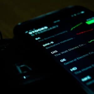 Photo Stock market graph